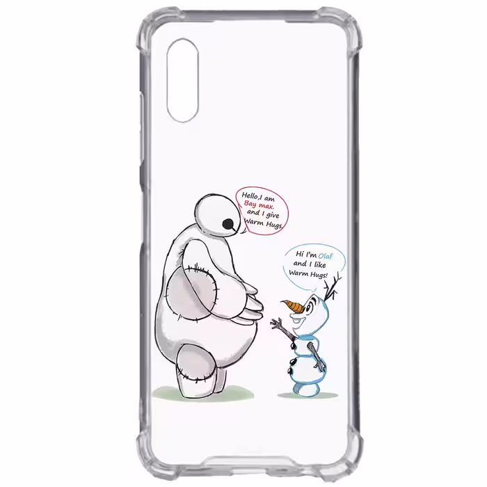 کاور طرح Olaf &amp; Baymax مناسب برای گوشی موبایل سامسونگ Galaxy A02 