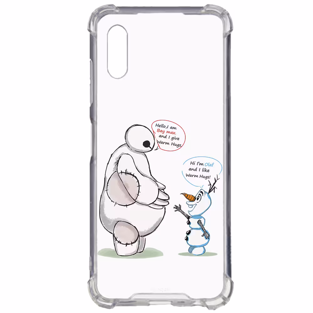 کاور طرح Olaf &amp; Baymax مناسب برای گوشی موبایل سامسونگ Galaxy A02 