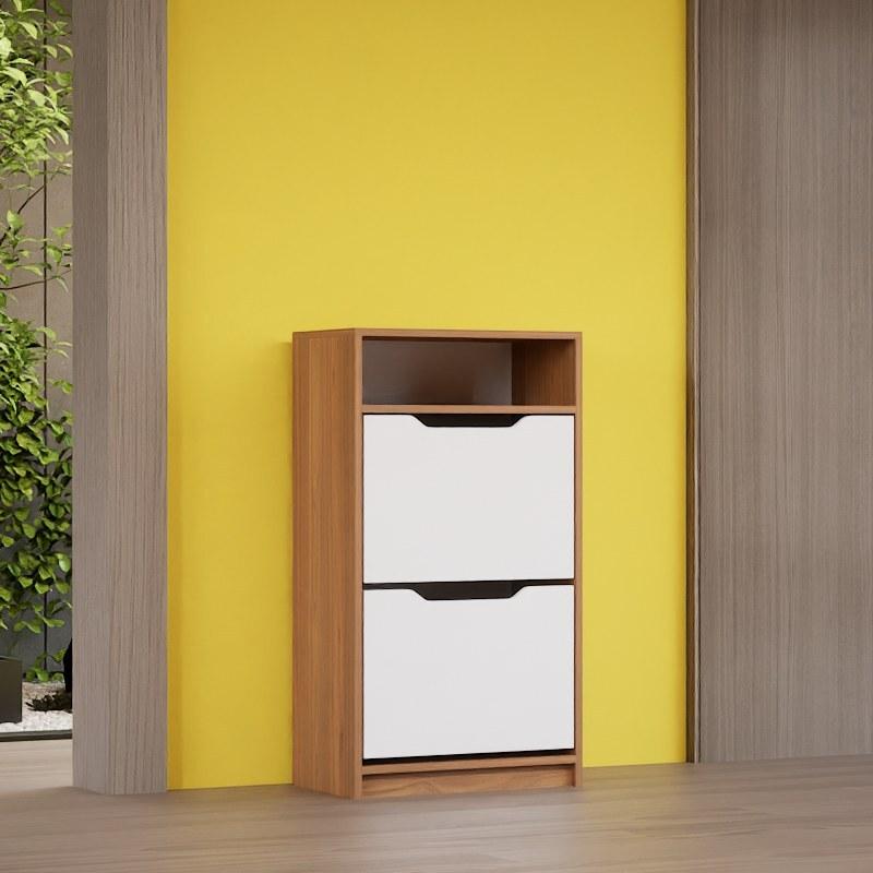 جاکفشی پایه سنگی داشبوردی باکس دار دو درب عمودی (ام دی اف) MDF (هزینه ارسال به عهده مشتری) | choobsub