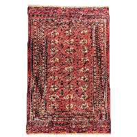 فرش دستبافت سه و نیم متری مدل ترکمن کد 40.1937