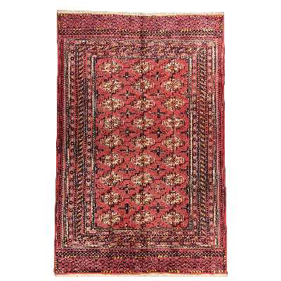 فرش دستبافت سه و نیم متری مدل ترکمن کد 40.1937