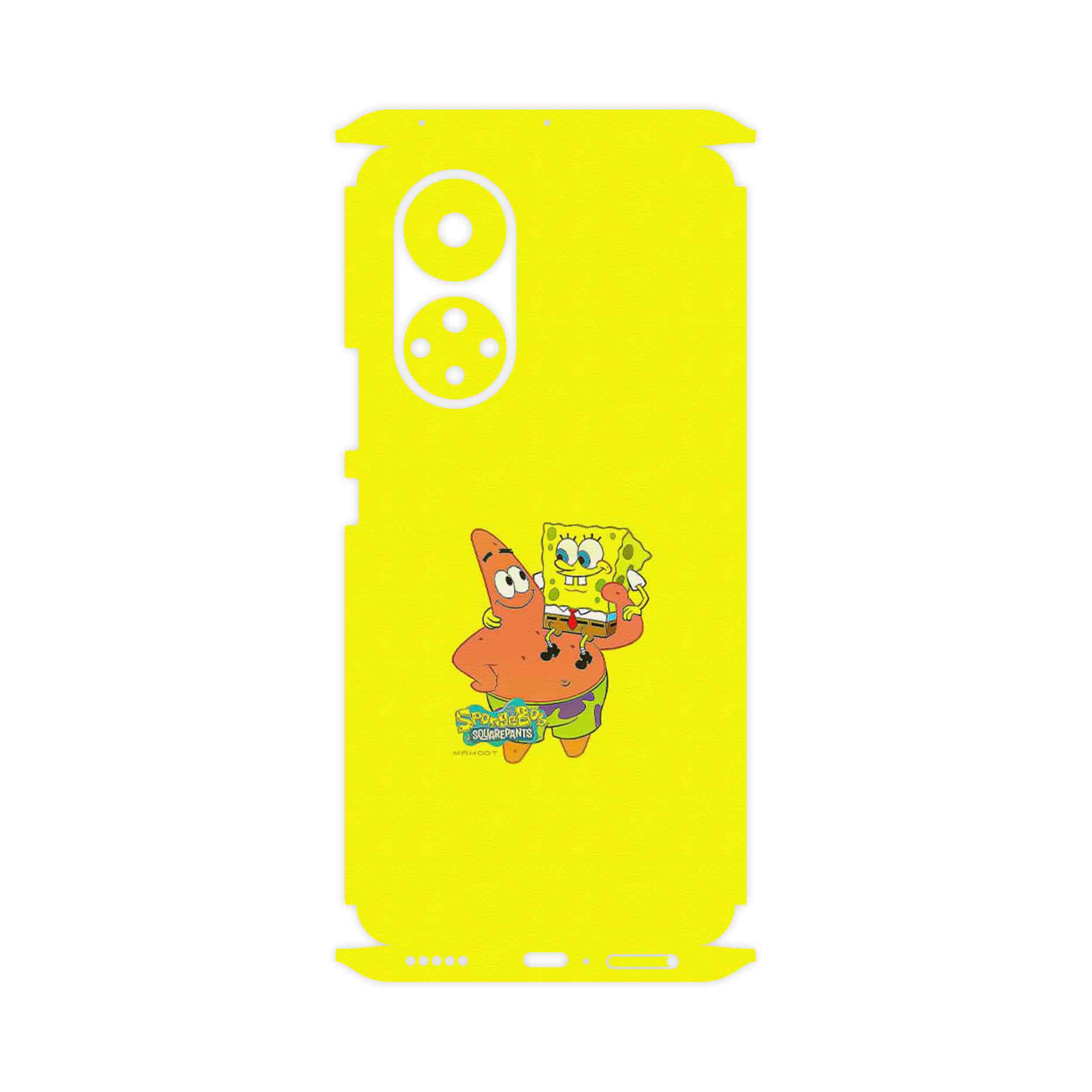 برچسب پوششی ماهوت مدل SpongeBob SquarePants-FullSkin مناسب برای گوشی موبایل آنر 50
