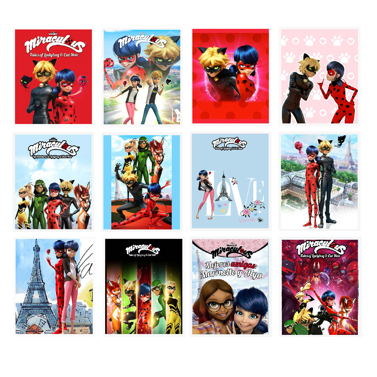  آویز تزیینی طرح دختر کفشدوزکی مدل LM1 مجموعه 12 عددی