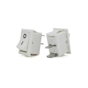 کلید راکر دو حالته دو پین سفید KCD1-101