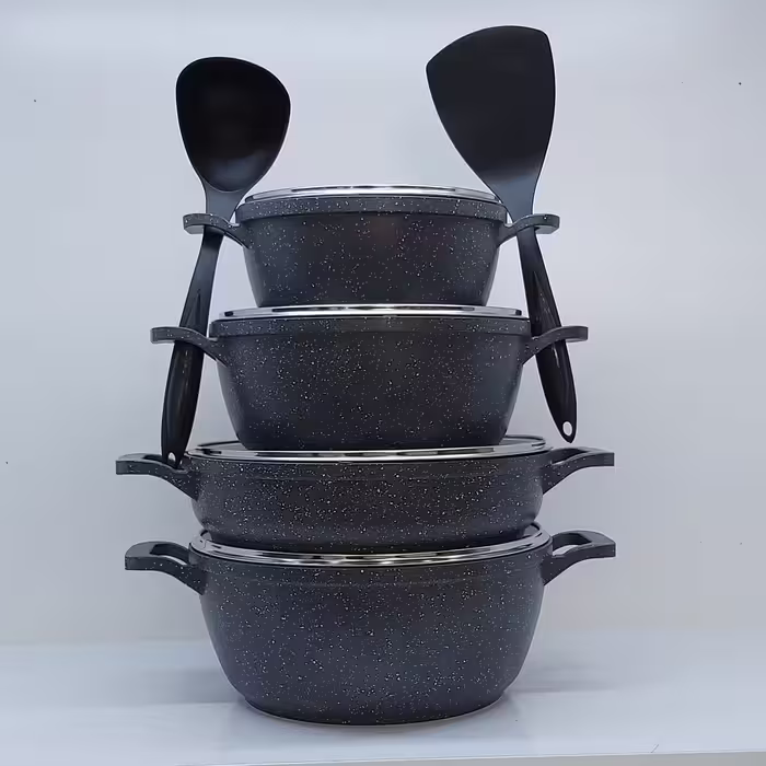 سرویس پخت و پز 8 پارچه هپی کیچن مدل Stoneline