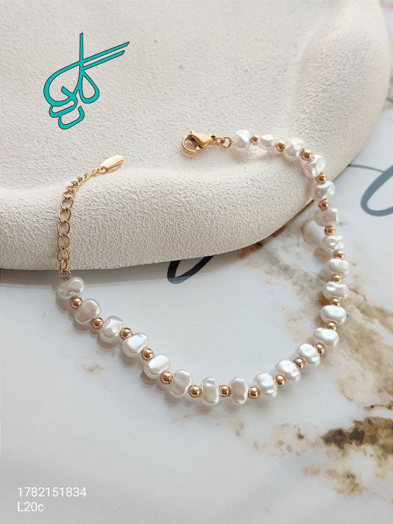 خرید دستبند مارک ژوپینگ طرح مراورید کیفیت عالی رنگ ثابت کد 1216715 - ردگل