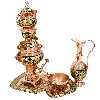 سرویس سماور 5 پارچه خاتم کاری مدل پر سیم کد 1.5L