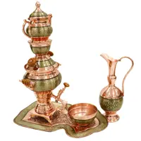 سرویس سماور 5 پارچه خاتم کاری مدل پر سیم کد 1.5L