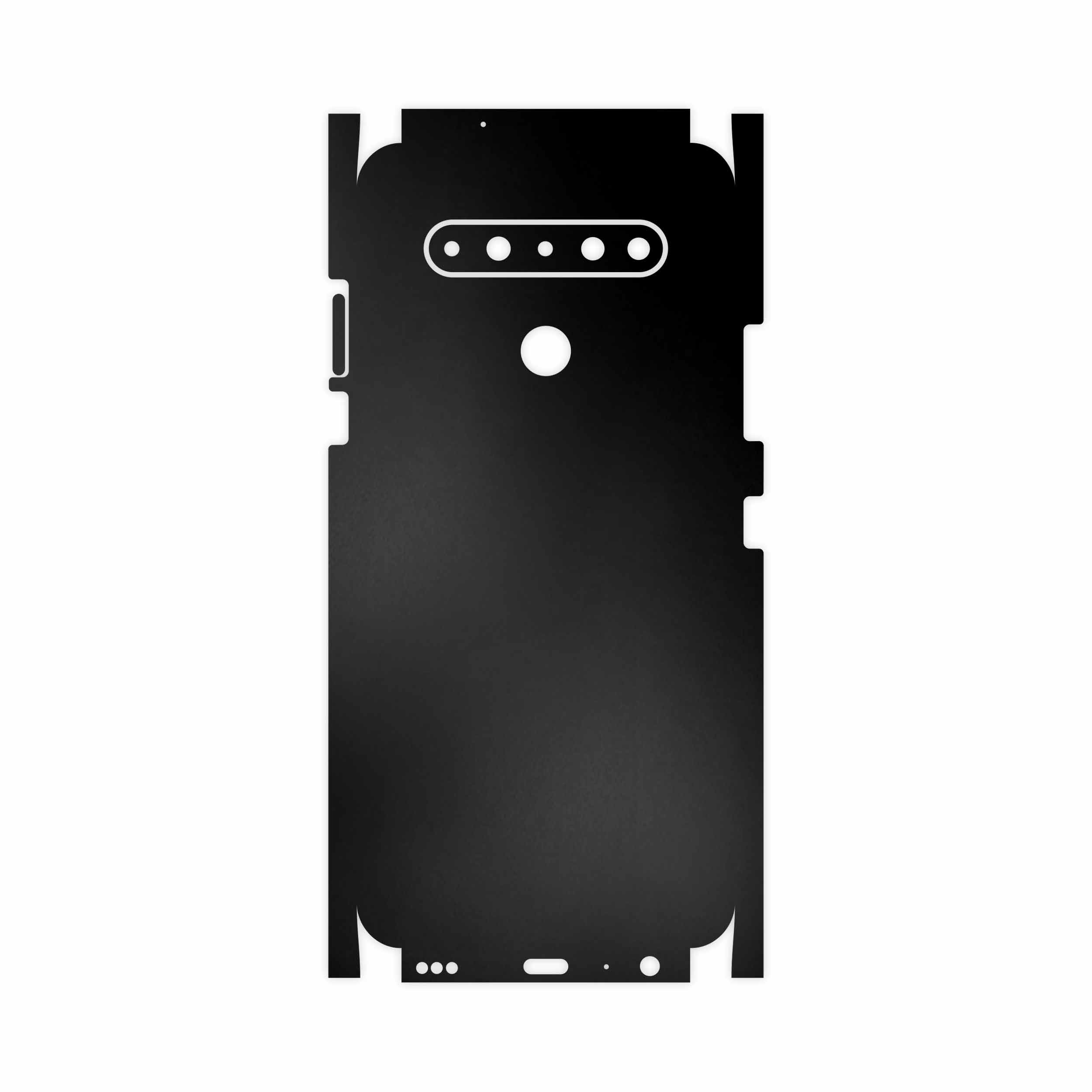 برچسب پوششی ماهوت مدل Matte-Black-FullSkin مناسب برای گوشی موبایل ال جی K61