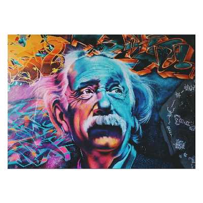 تابلو شاسی ونسونی طرح Albert Graffiti سایز 50x70 سانتی متر