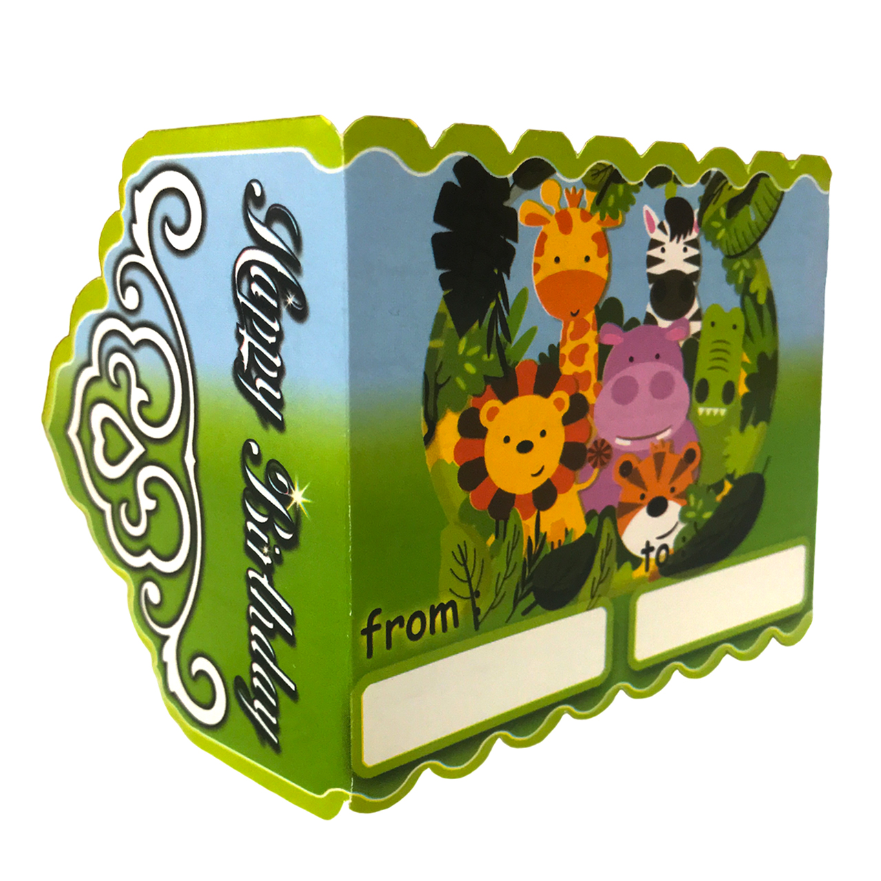 کارت دعوت مستر تم طرح حیوانات جنگل پلاس بسته 10 عددی