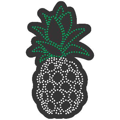 تابلو ال ای دی آیاز طرح میوه آناناس کد 479