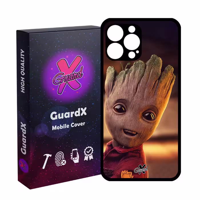 کاور گارد ایکس طرح Groot مدل Glass10479 مناسب برای گوشی موبایل اپل iPhone 13 Pro Max