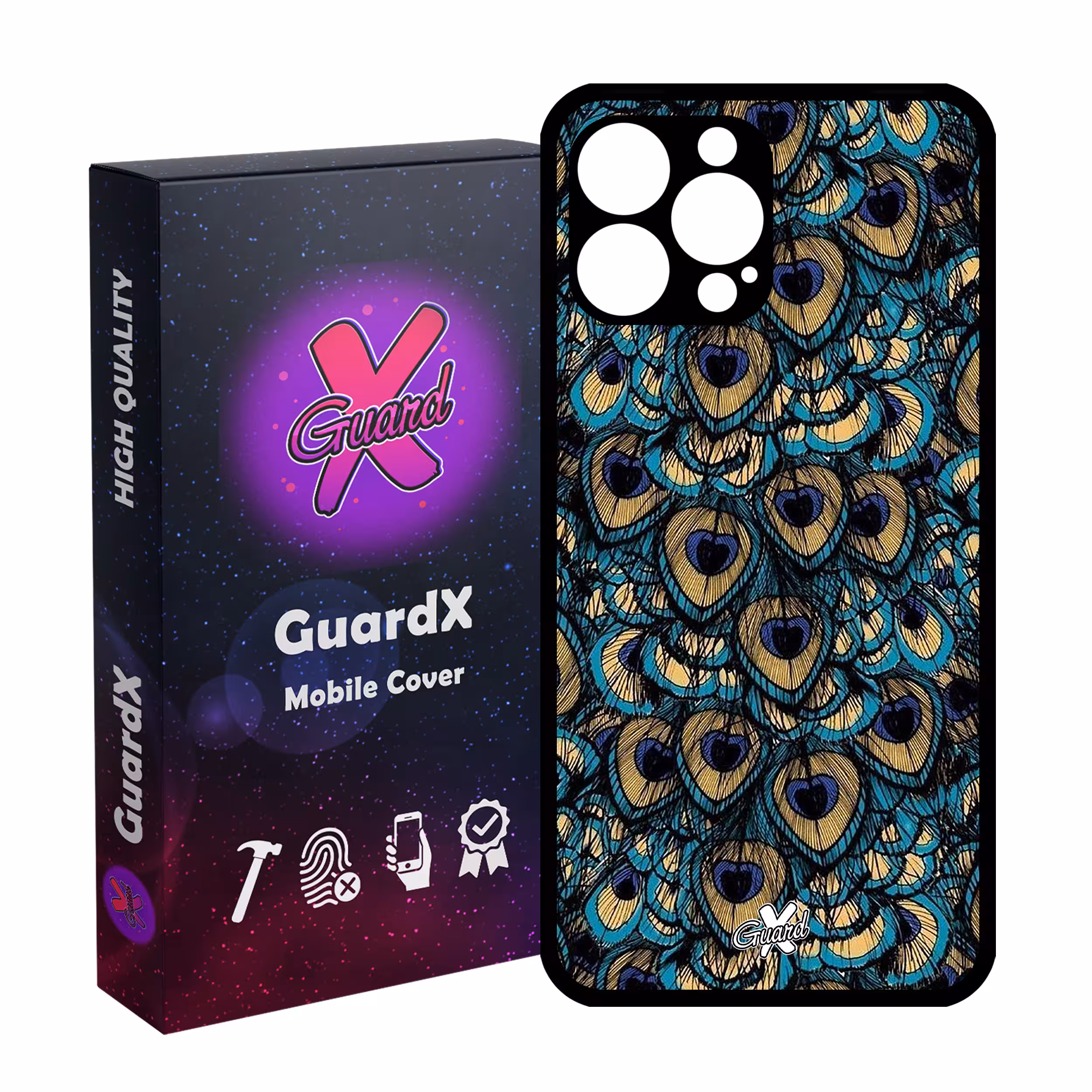 کاور گارد ایکس طرح Peacock مدل Glass10092 مناسب برای گوشی موبایل اپل iPhone 13 Pro Max