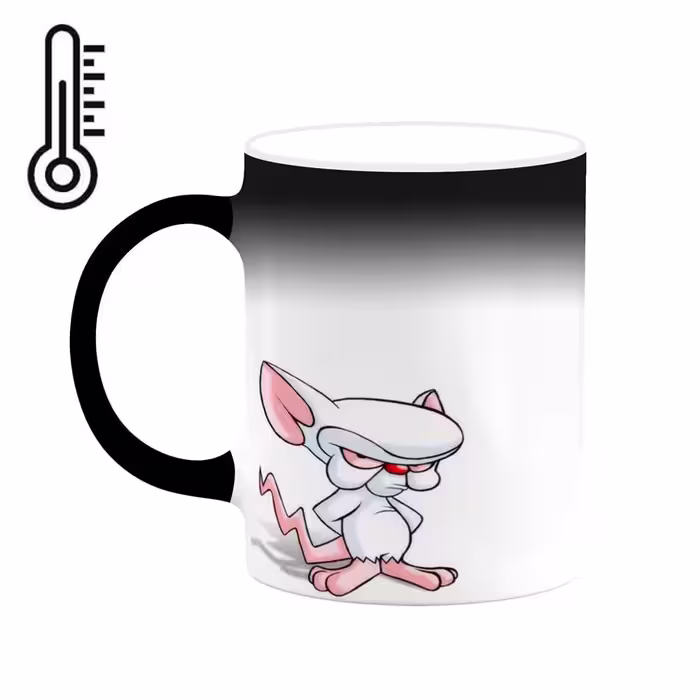 ماگ حرارتی کاکتی طرح کارتون Pinky And The Brain مدل mgh22949