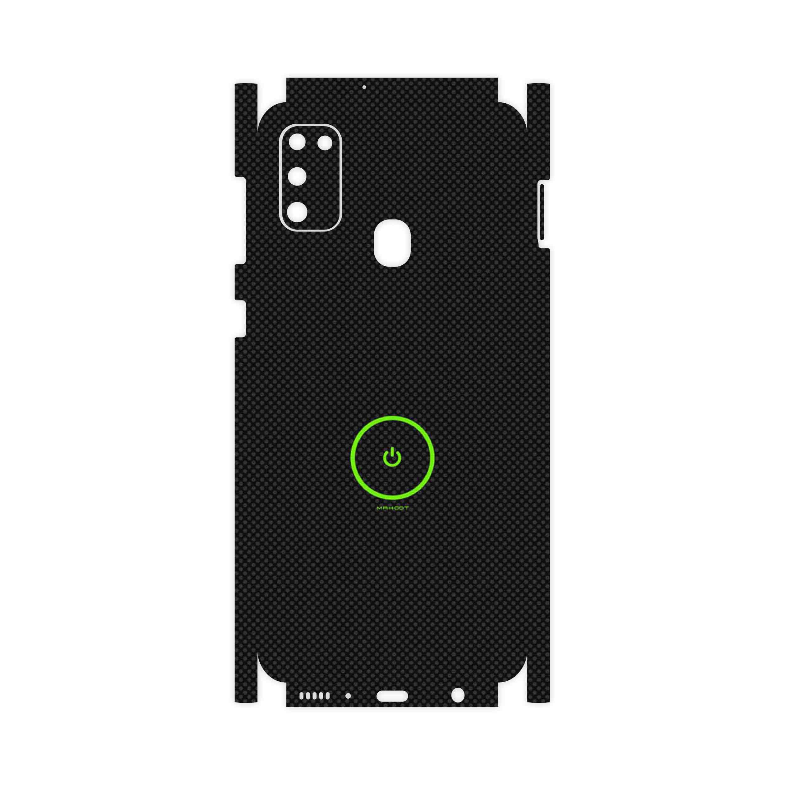 برچسب پوششی ماهوت مدل Minimal Power Button-FullSkin مناسب برای گوشی موبایل سامسونگ Galaxy M21