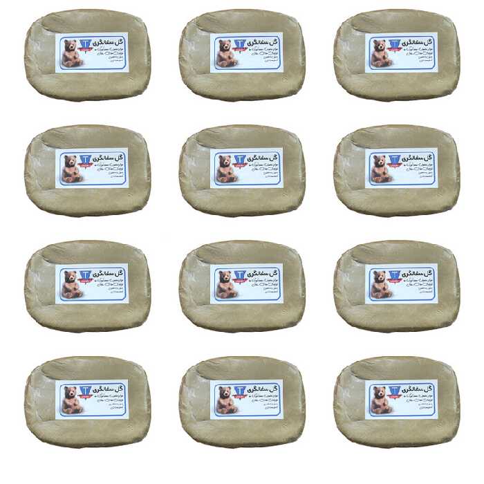 گل سفالگری مدل یک کیلویی بسته 12 عددی | چاوه