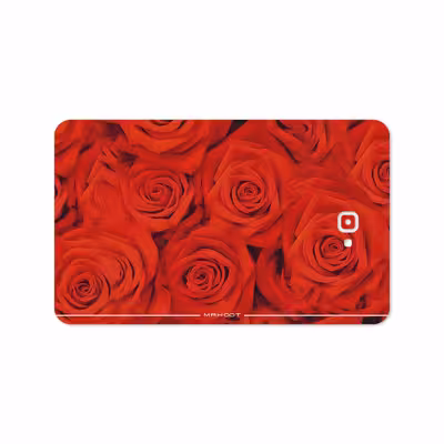 برچسب پوششی ماهوت مدل Red-Flower مناسب برای تبلت سامسونگ Galaxy Tab A 10.1 2016 T585