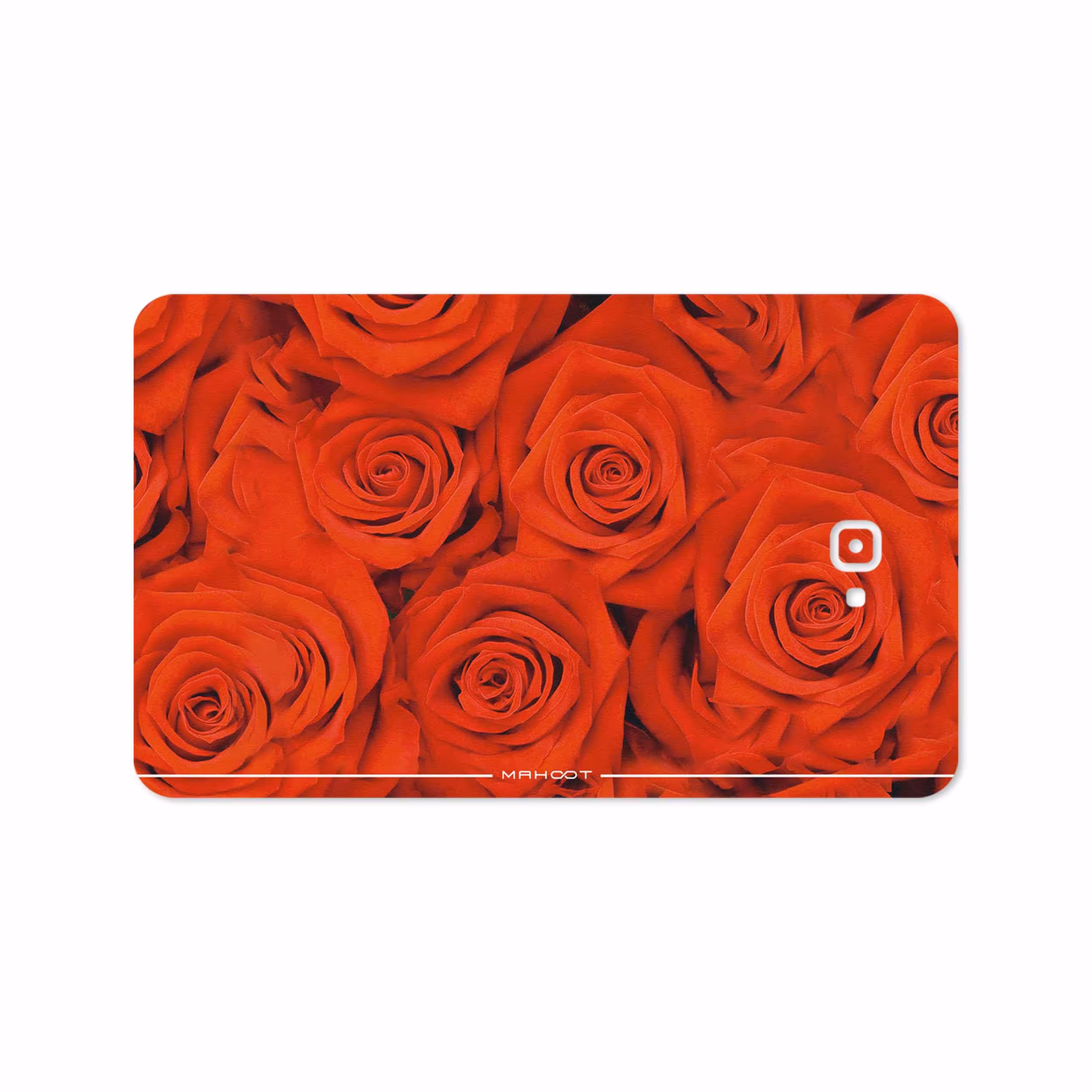 برچسب پوششی ماهوت مدل Red-Flower مناسب برای تبلت سامسونگ Galaxy Tab A 10.1 2016 T585
