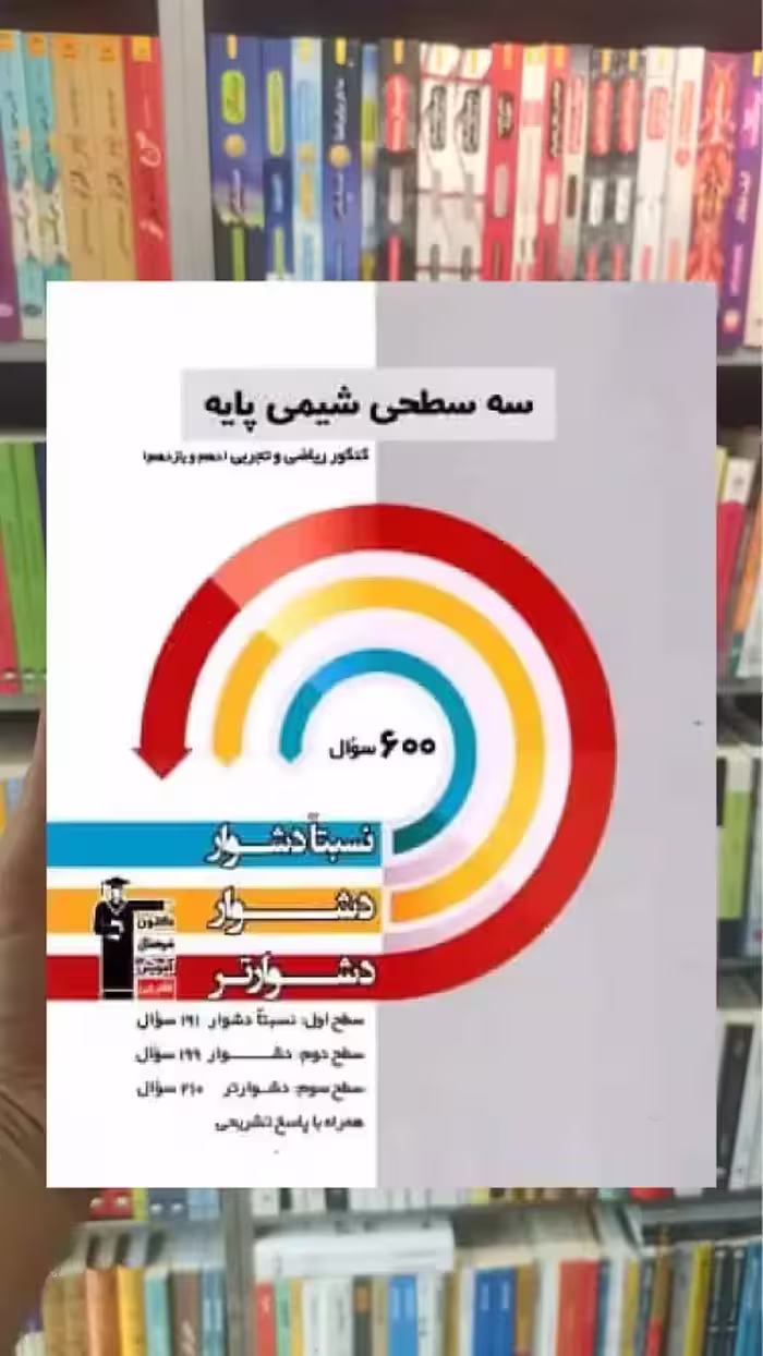 سه سطحی شیمی پایه کنکور دهم و یازدهم قلم چی - بانک کتاب ماندگار-قیمت-خرید-کتاب-کمک-درسی-کنکور-دانشگاهی