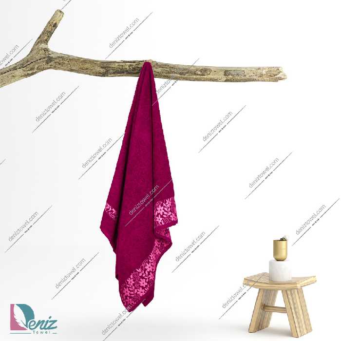 حوله استخری طرح لاو رنگ زرشکی