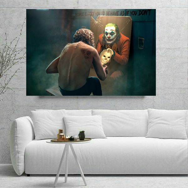 تابلو شاسی طرح جوکر مدل TSH976 | دنیای قاب