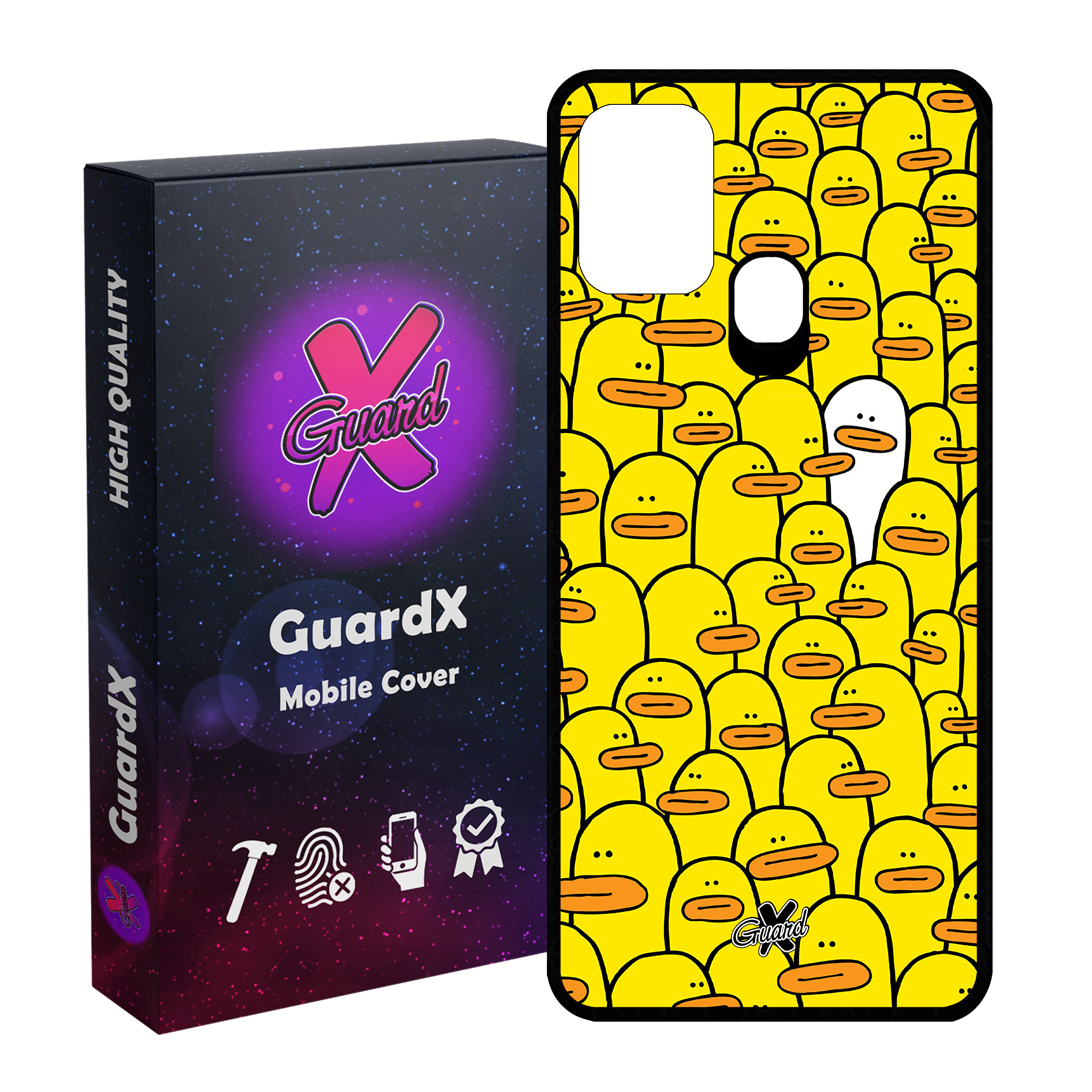 کاور گارد ایکس طرح اردک مدل Glass10361 مناسب برای گوشی موبایل سامسونگ Galaxy M31 / M31 Prime / F41