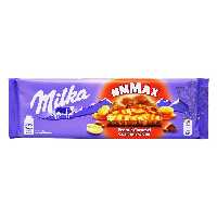 شکلات شیری با مغز کارامل و بادام زمینی 300 گرم میلکا - milka