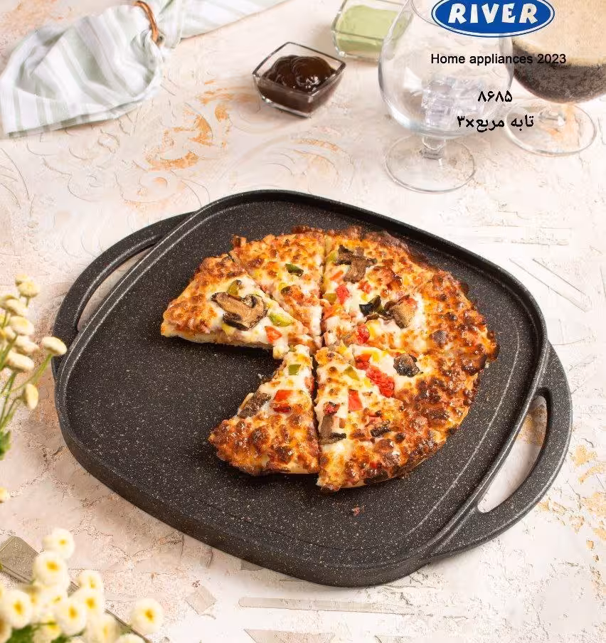 تابه گریل چدنی مربع