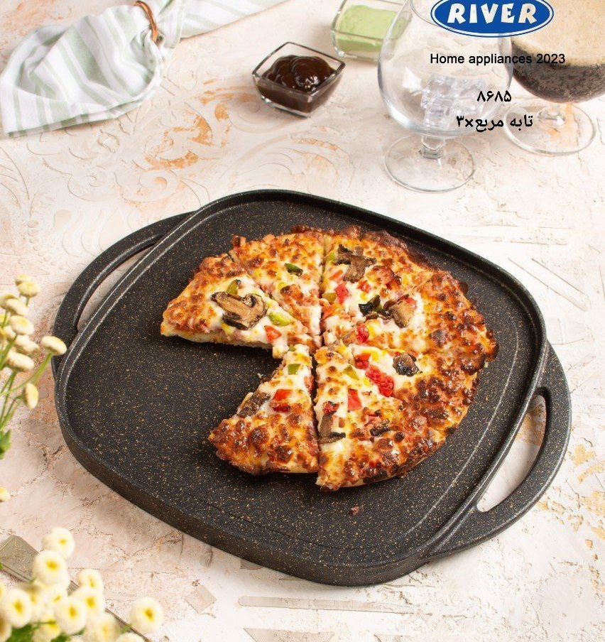 تابه گریل چدنی مربع