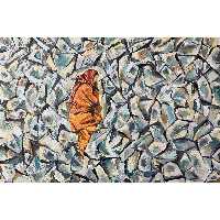 تابلو نقاشي رنگ روغن طرح دل شكسته