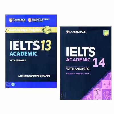 کتاب Cambridge IELTS Academic 13_14 اثر جمعی از نویسندگان انتشارات ابداع 2جلدی
