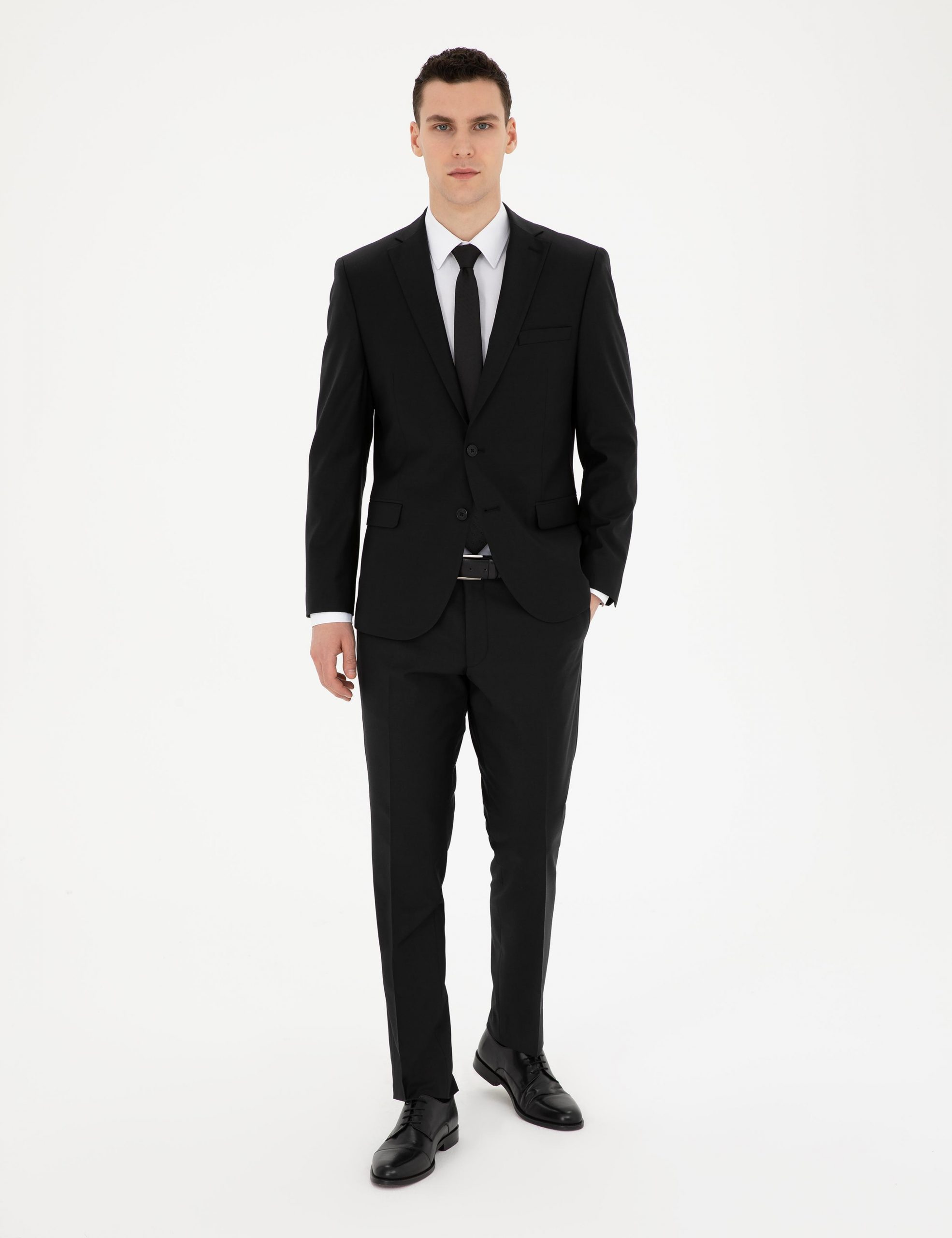 کت و شلوار مردانه مشکی پیرکاردین - فروشگاه لباس شهرمون