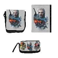کلاسور مدل THE WITCHER به همراه کیف پاسپورتی و جامدادی