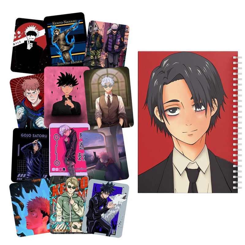 دفتر نقاشی باژیکان طرح انیمه جوجوتسو کایسن کد 20100876 به همراه برچسب مجموعه 12 عددی