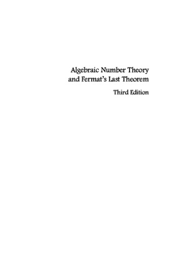 خرید و دانلود نسخه کامل کتاب Algebraic Number Theory and Fermat's Last Theorem
