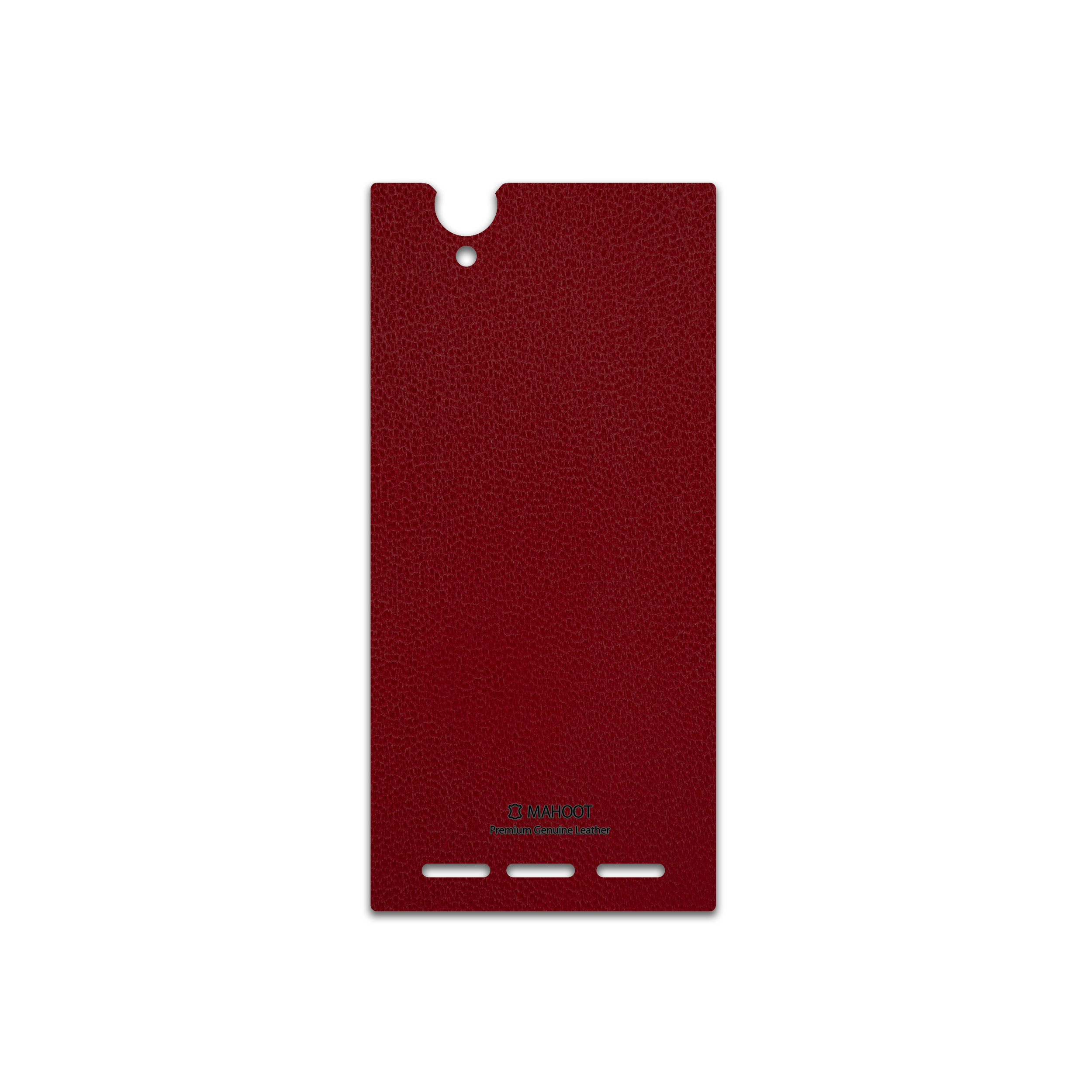 برچسب پوششی ماهوت مدل Red-Leather مناسب برای گوشی موبایل سونی Xperia T2 Ultra
