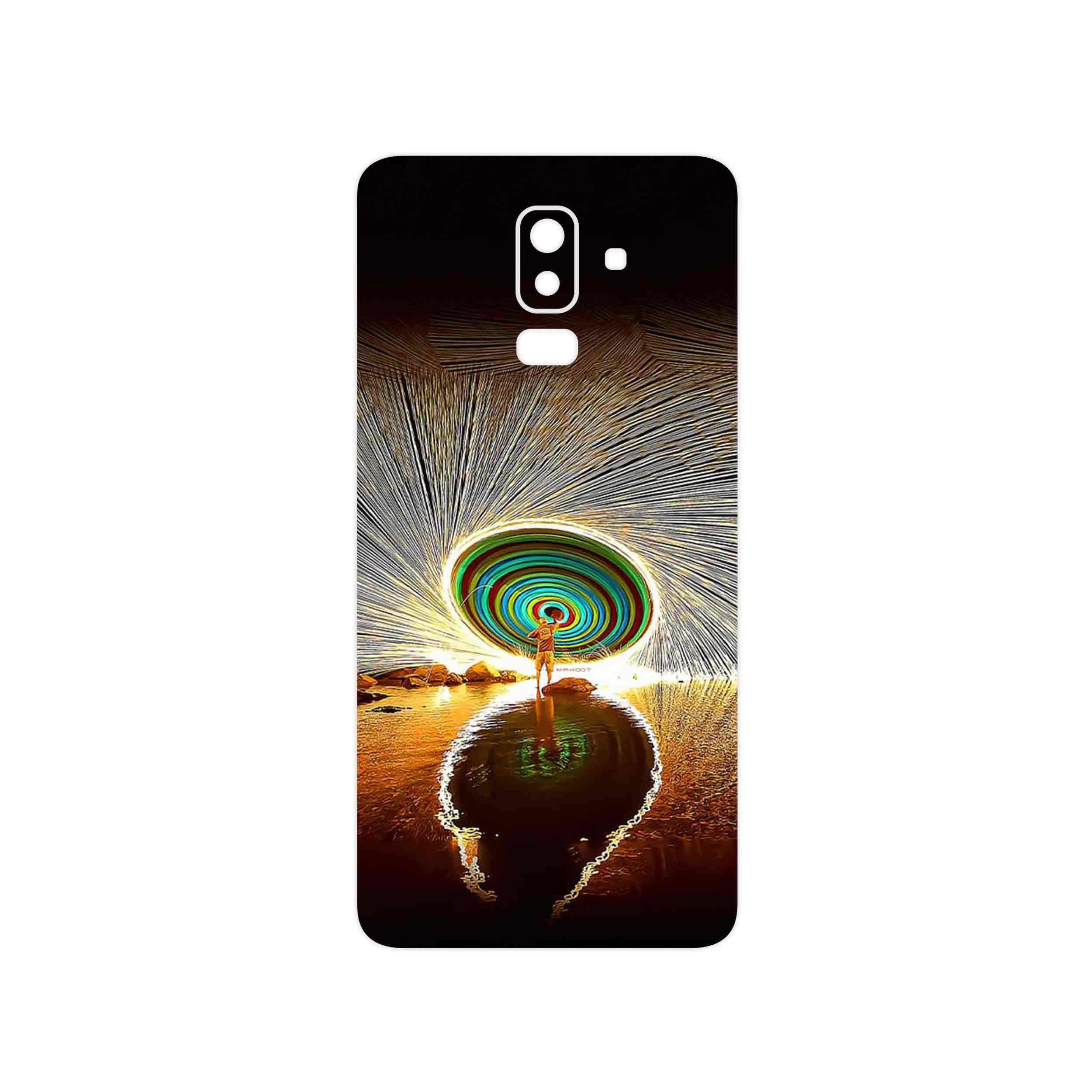 برچسب پوششی ماهوت مدل Night Light Fountain مناسب برای گوشی موبایل سامسونگ Galaxy J8