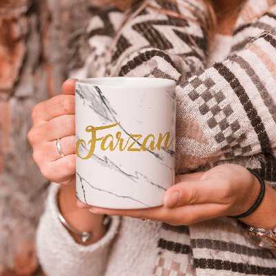 ماگ طرح مرمر مدل فرزان