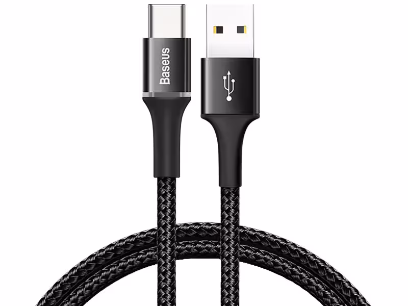کابل فست شارژ تایپ سی بیسوس مدل Halo Data Cable به طول 0.5 متر