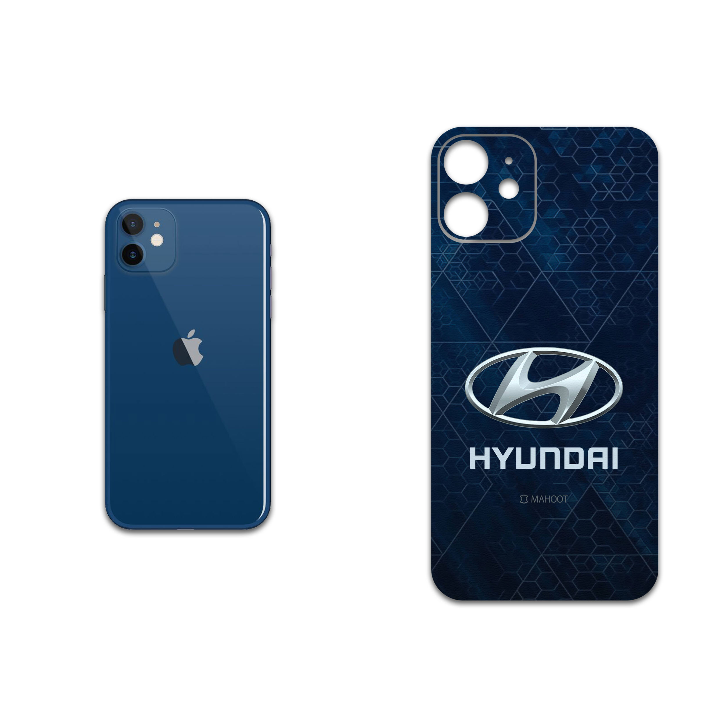 برچسب پوششی ماهوت مدل Hyundai-Logo مناسب برای گوشی موبایل اپل iPhone 12 mini