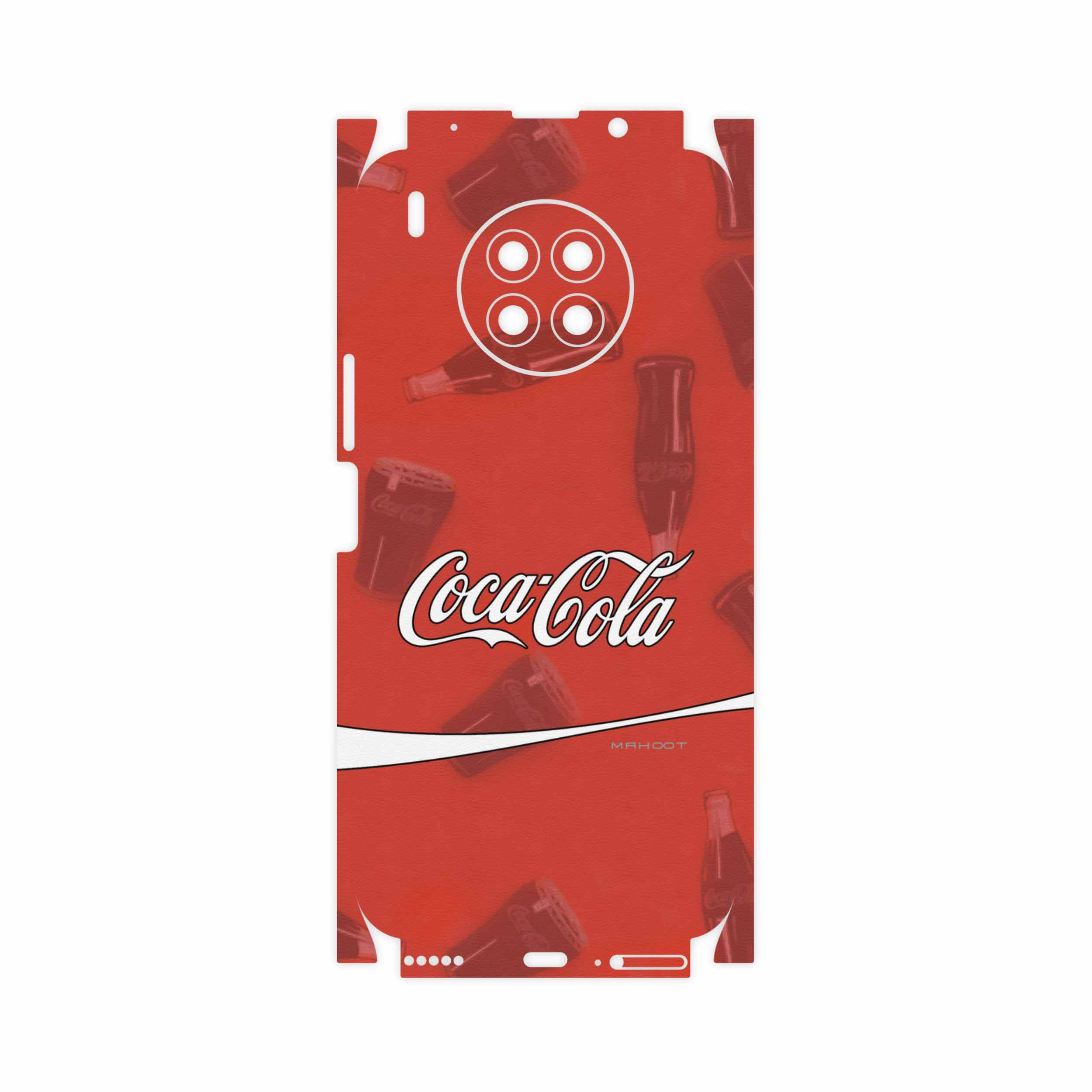 برچسب پوششی ماهوت مدل Coca-Cola-Logo-FullSkin مناسب برای گوشی موبایل آنر 50 Lite