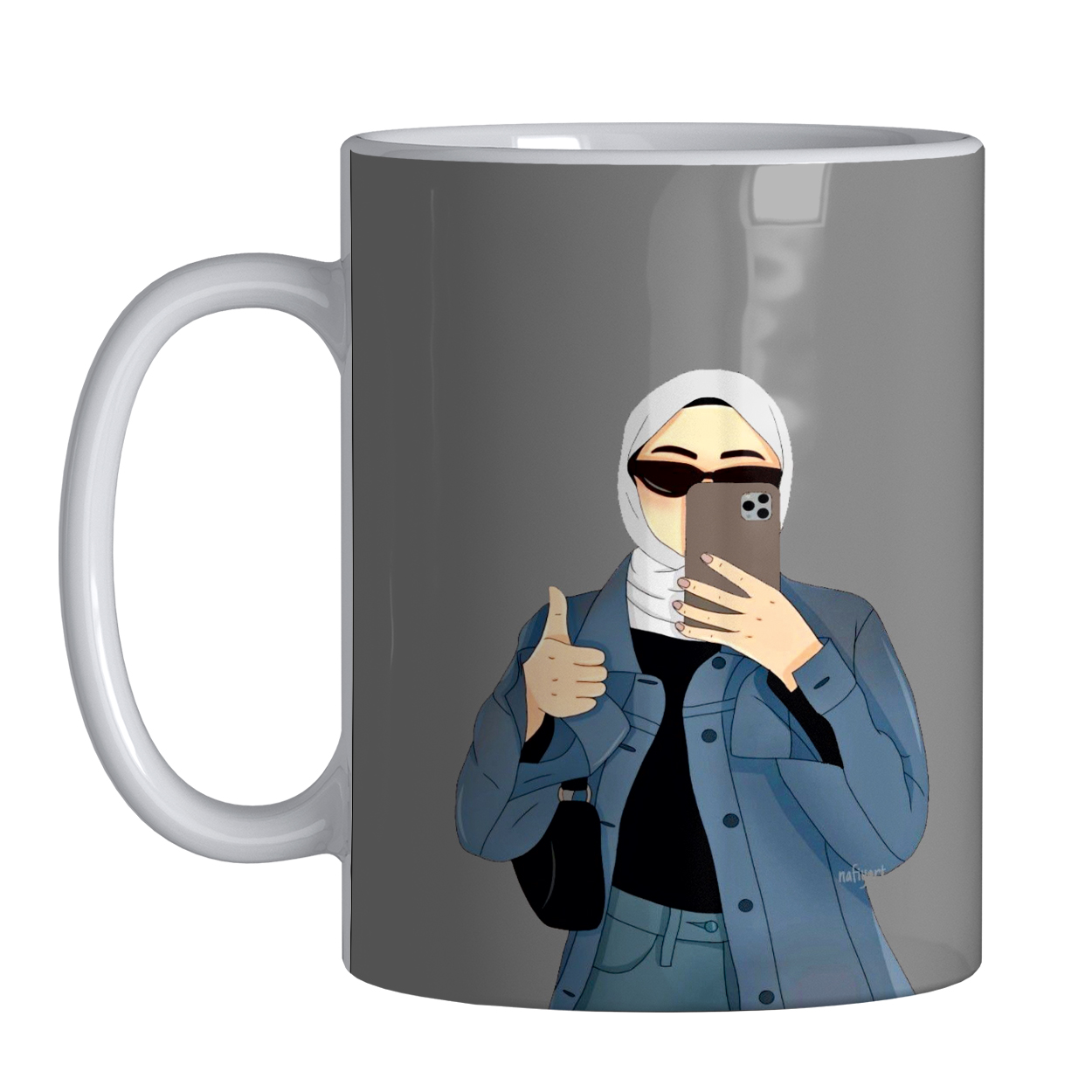 ماگ مدل دختر با حجاب کد 0047