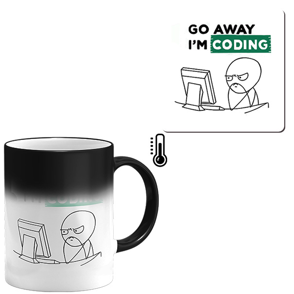 ماگ حرارتی مدل برنامه نویسی به همراه زیرلیوانی