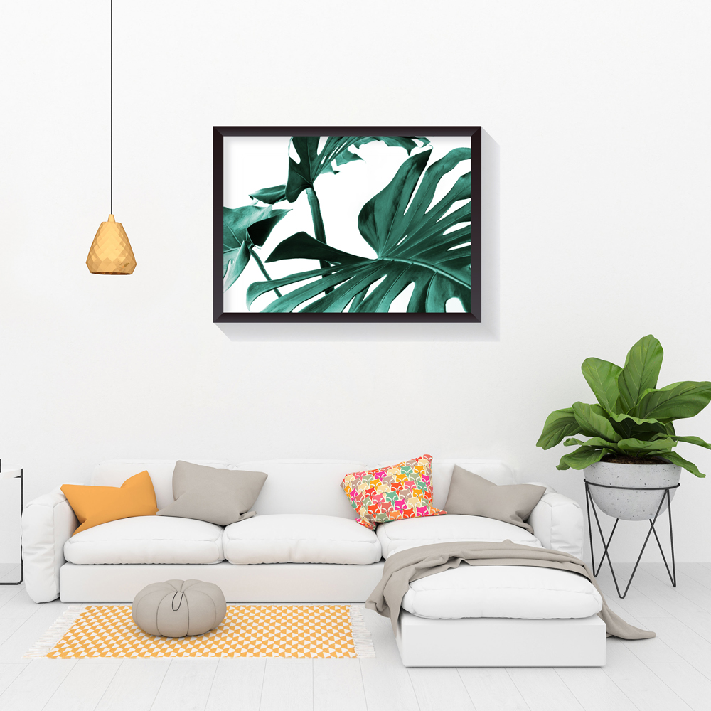 تابلو طرح برگ سبز مدل Feeeir114-1