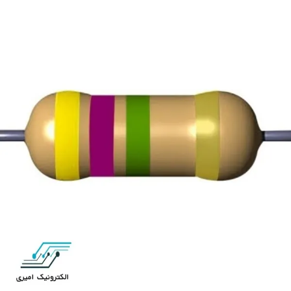 مقاومت 4.7 مگا اهم 3 وات 5 درصد