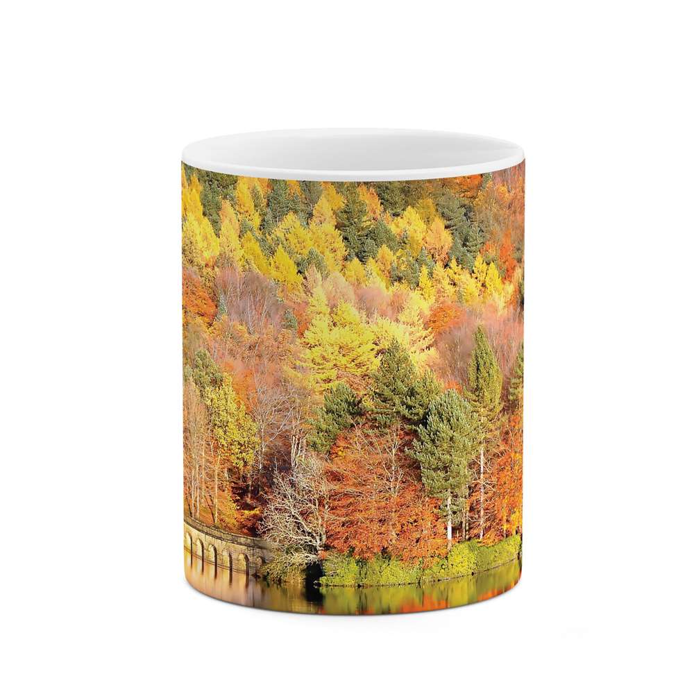 ماگ طرح منظره پاییزی مدل mug03905