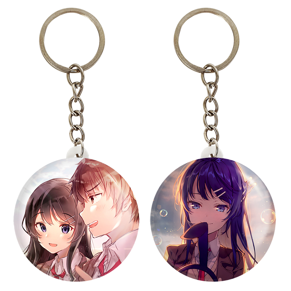 جاکلیدی خندالو مدل ساکوتا و مای انیمه بانی گرل سنپای کد 1639916408 مجموعه 2 عددی