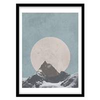 قیمت و خرید تابلو دکوراتیو مدل نقاشی گرافیکی کوهستان کد 1722