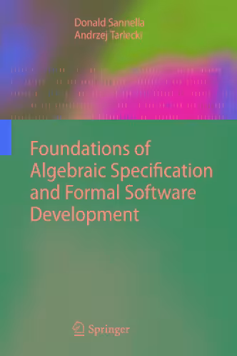 خرید و دانلود نسخه کامل کتاب Foundations of Algebraic Specification and Formal Software Development